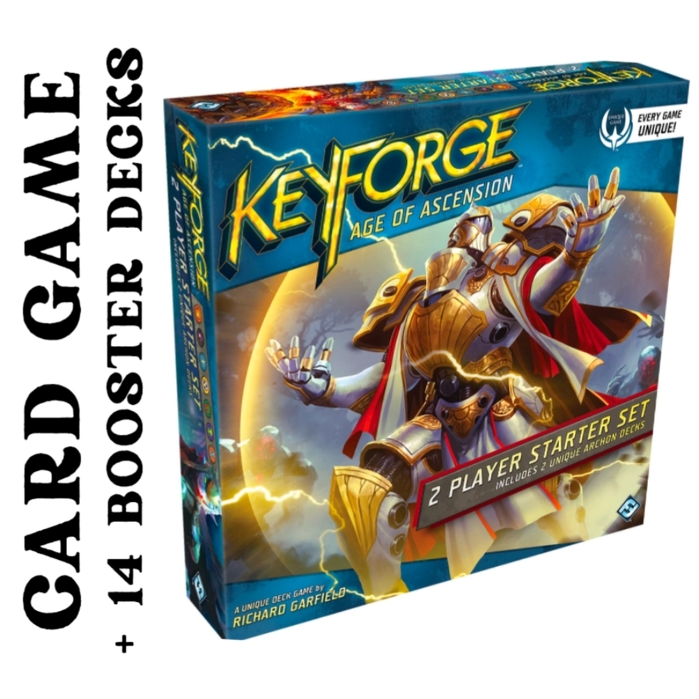 KeyForge Age of Ascension 2 Player Starter Set + 14 Booster Decks